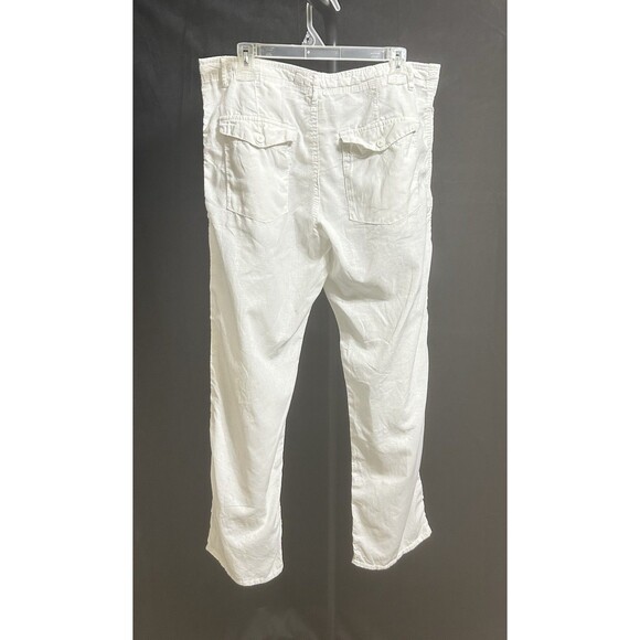 L.O.G.G & H+M Mens 33 Cotton Linen Drawstring Vacation Beach Relax Pants - Picture 10 of 11